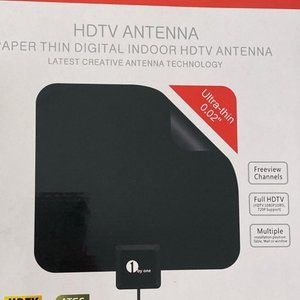 1byone‎ HDTV TV Antenna Black, 50 Mile Range